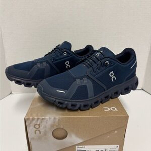 On Cloud Running Men's Cloud 6 Dark Blue Athletic Shoes 7.5, M